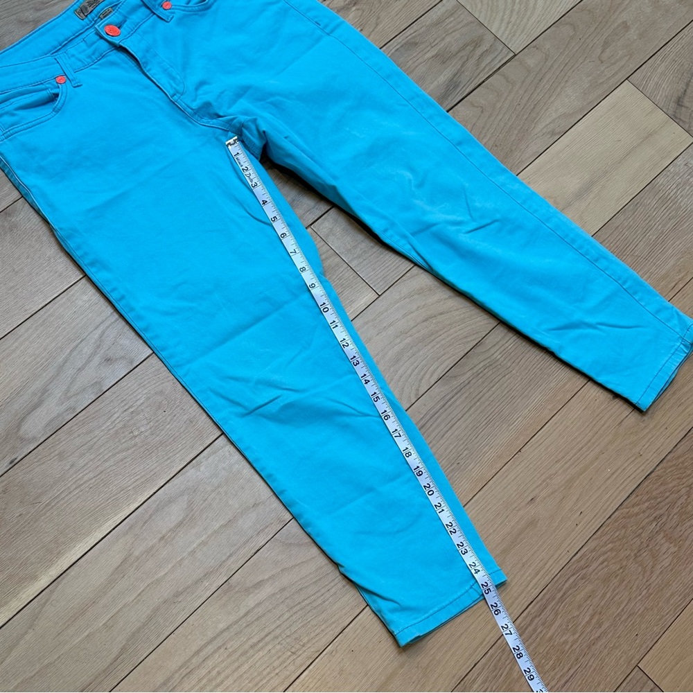 Nine West Matchstick Skinny Bright Blue Cropped Pants - Picture 6 of 8